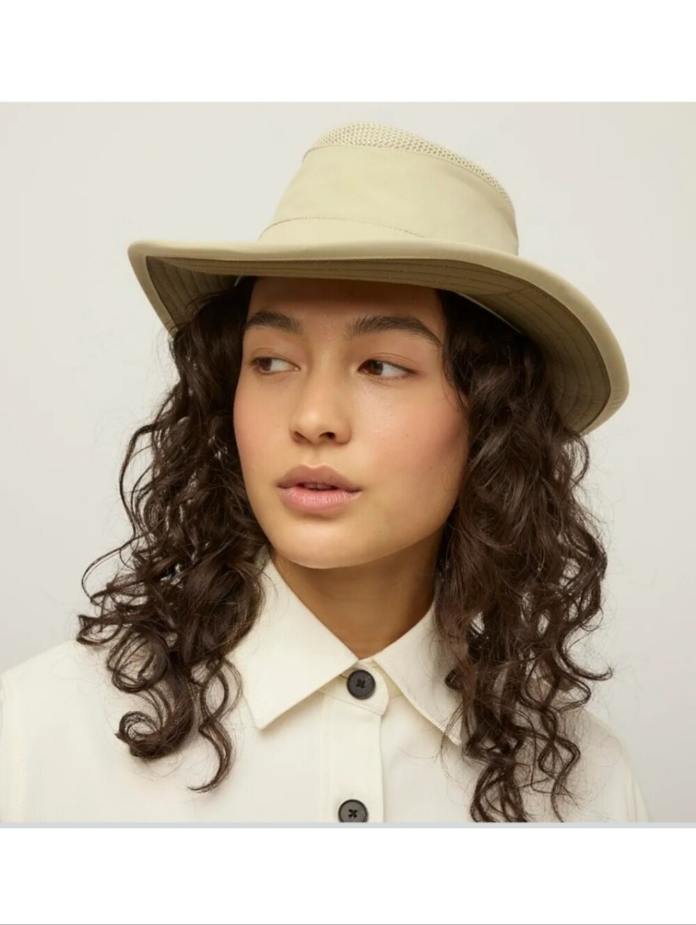 Tilley The Airflow LTM6 Broad Brim Sun Hat Light Stone Size 7 3/8